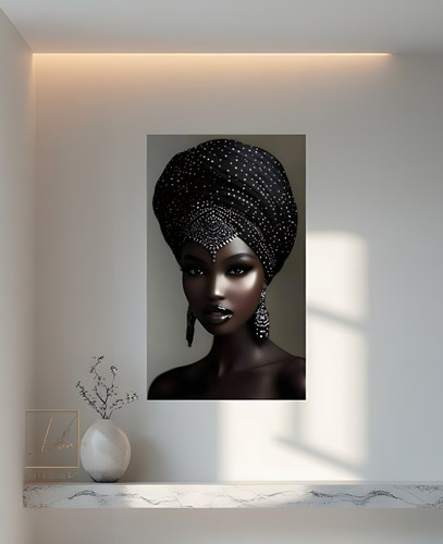 تابلو میکس مدیا افریقایی