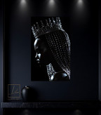 تابلو دکوراتیو زن سیاه پوست خوشگل