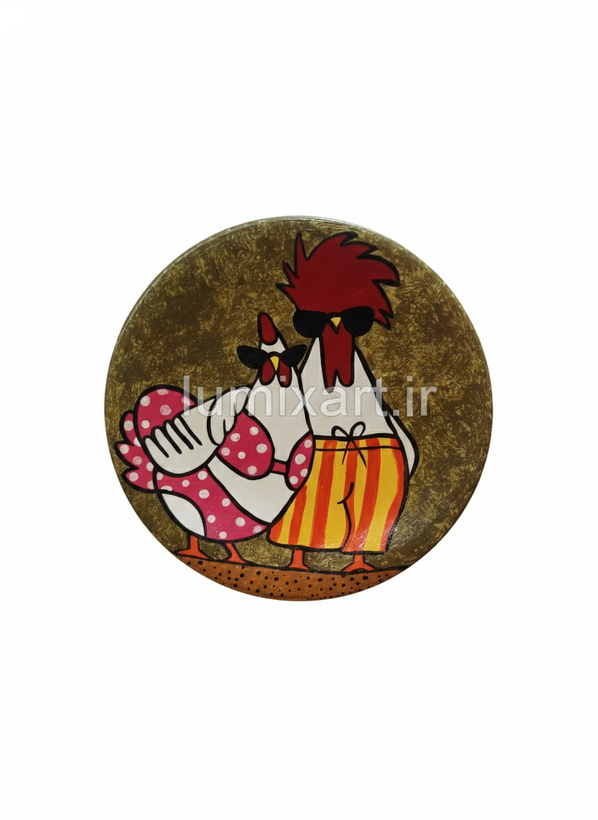 دیوار کوب کوچک مرغ و خروس عاشق