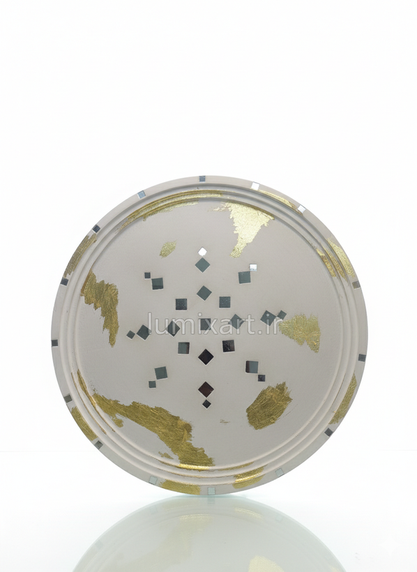 سینی دکوراتیو سنگ مصنوعی و آینه