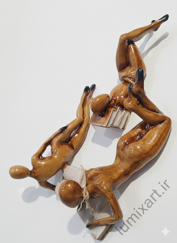 مجسمه ست ادمک های کتابخوان