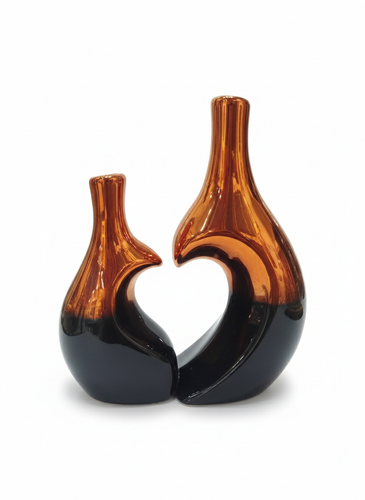 ست گلدان دوتایی طرح قلب کوچک