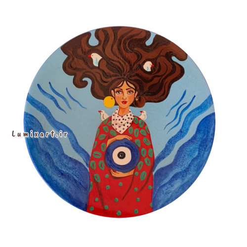 خرید دیوارکوب دختر وچشم نظر