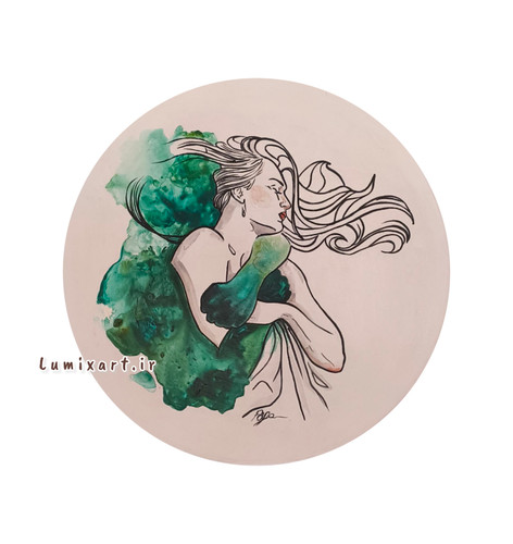 خرید دیوارکوب نقاشی شده زن ومرد فانتزی مدرن