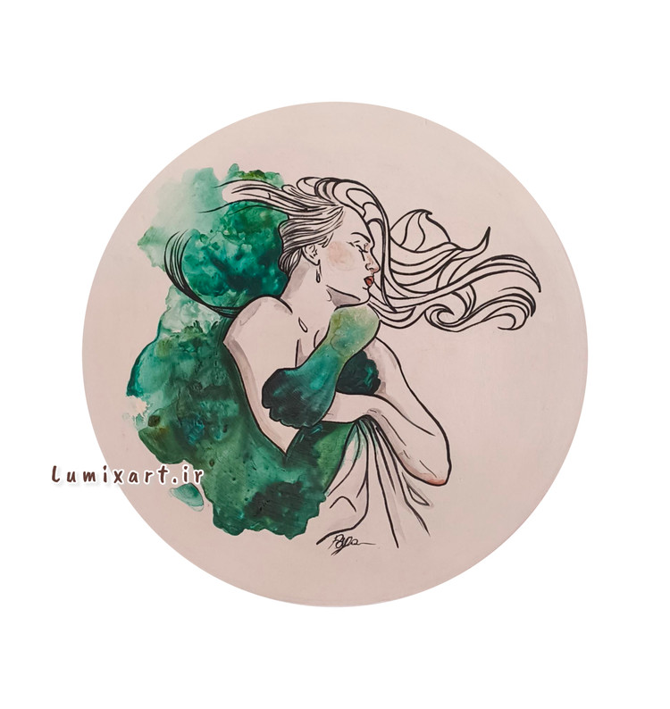 خرید دیوارکوب نقاشی شده زن ومرد فانتزی مدرن